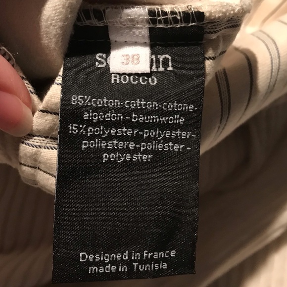 NWT Sessùn Rocco Corduroy Trouser Pants in Fleur De Sel Size 38 - fits like US 4 - Picture 12 of 14